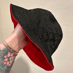 MICHAEL Michael Kors Black and Red Bucket Hat